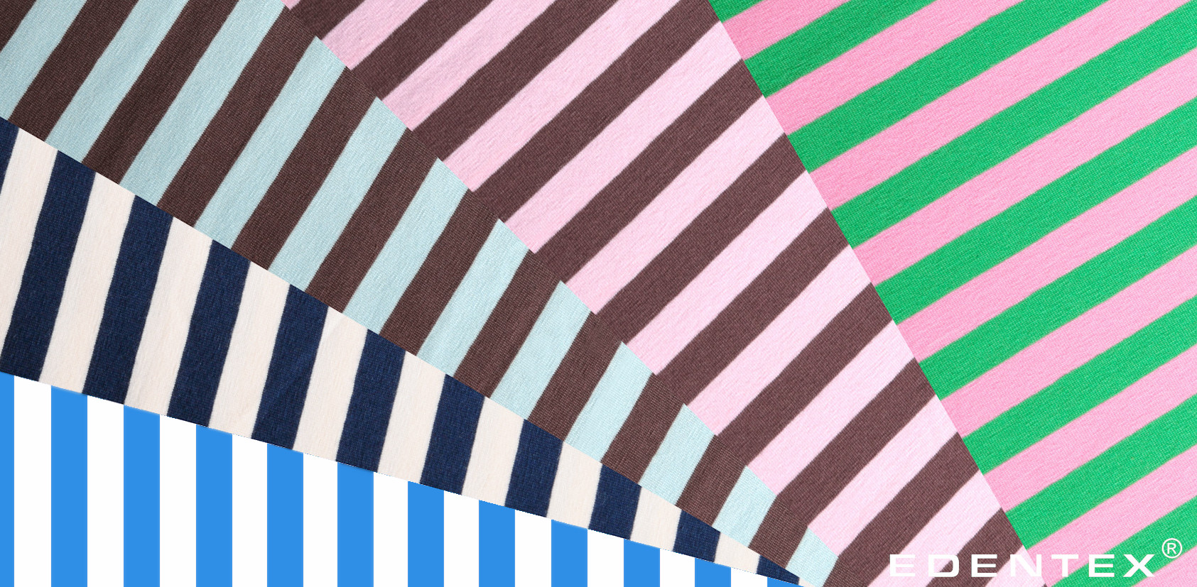 Striped cotton jersey fabrics / new colours